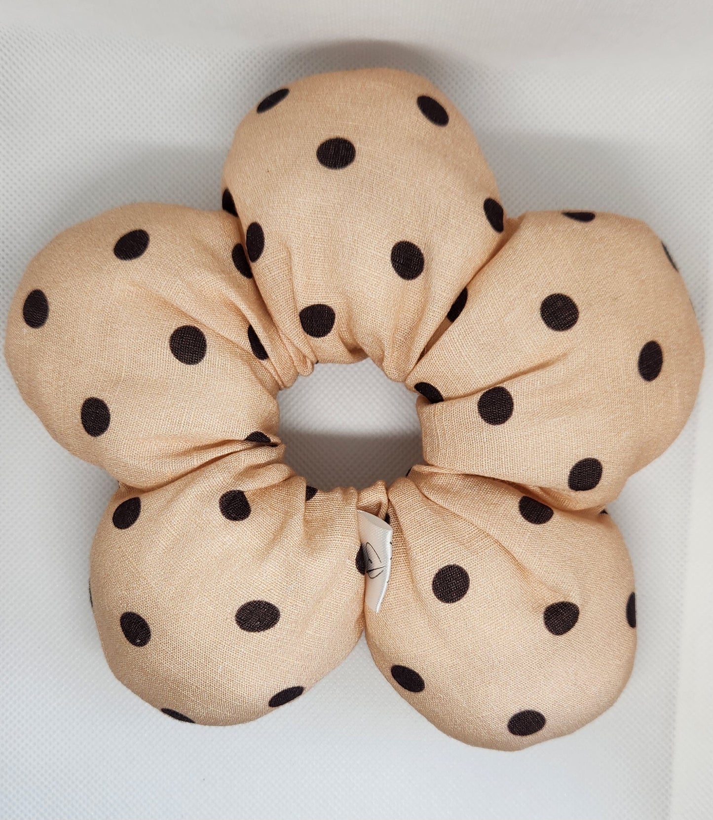 Linen Flower scrunchie