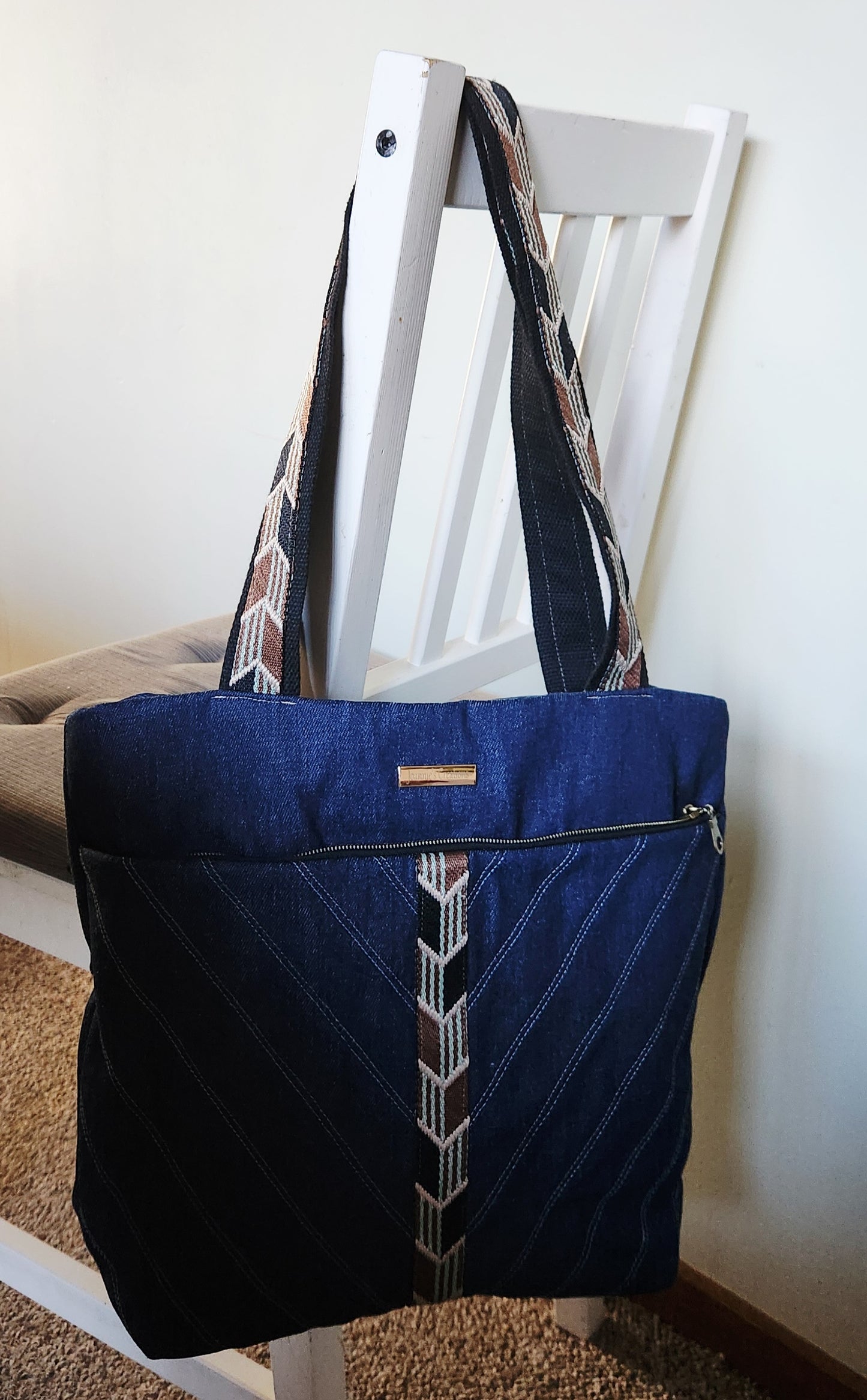Denim tote