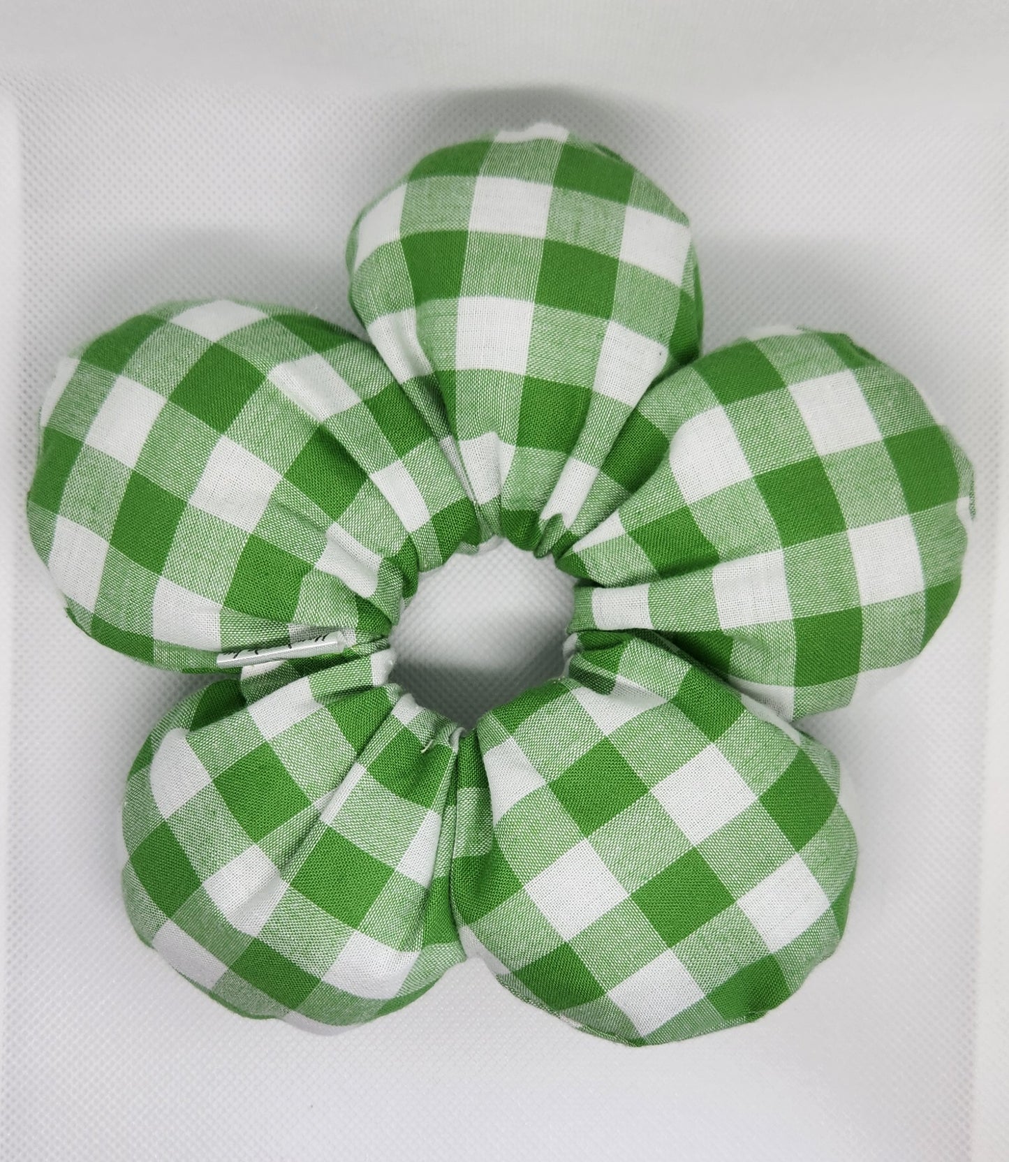 Cotton flower scrunchie