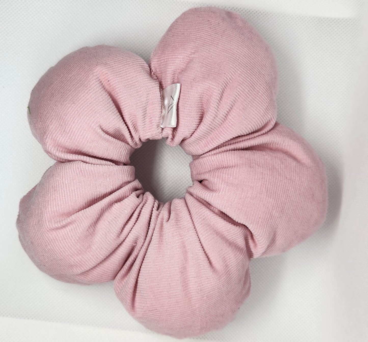 Cotton flower scrunchie