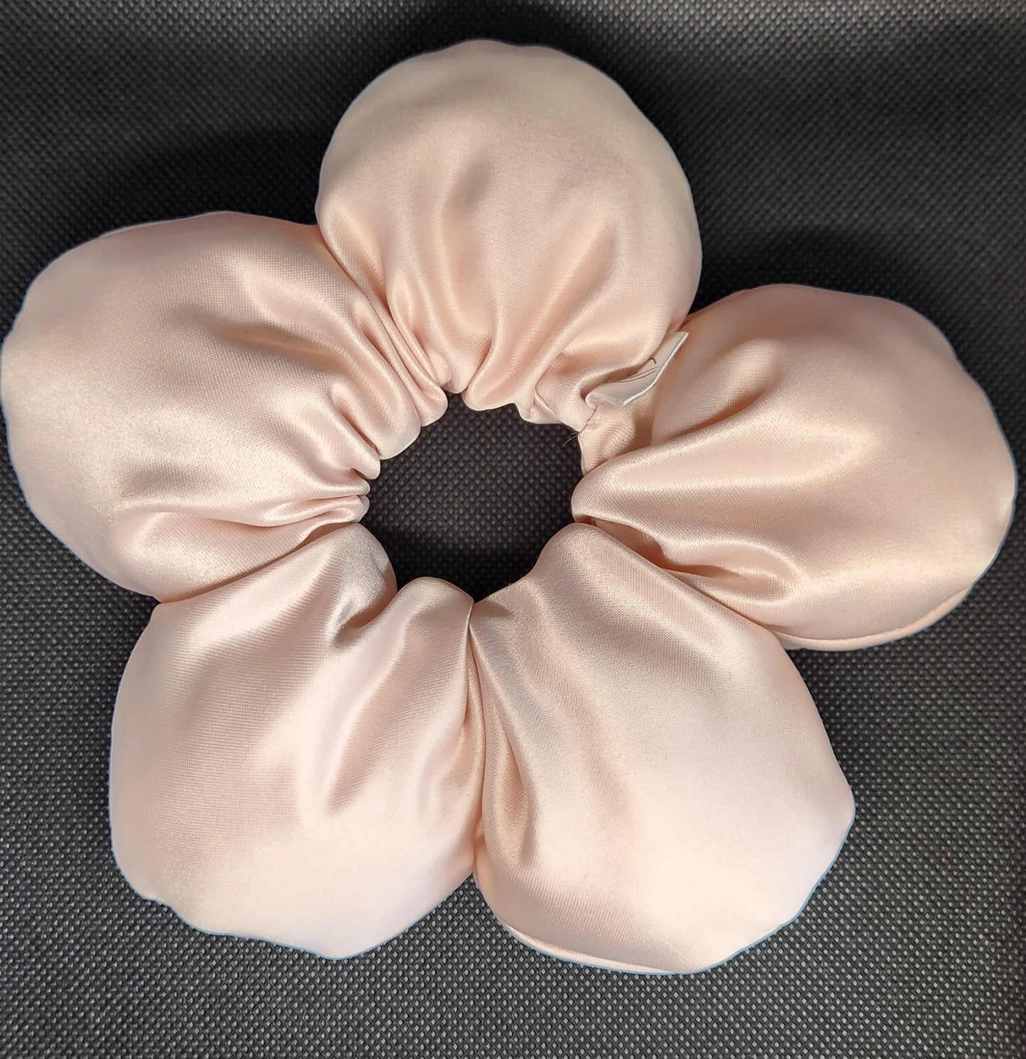 Satin Flower Scrunchie