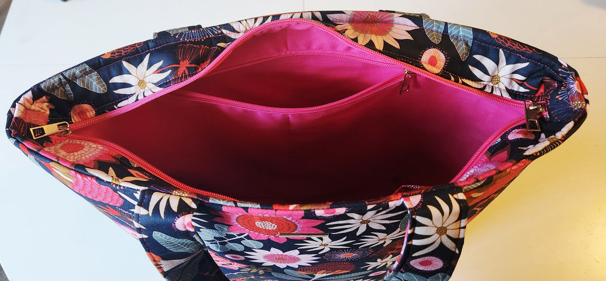 Large Tote Bag + Matching Wristlet Pouch