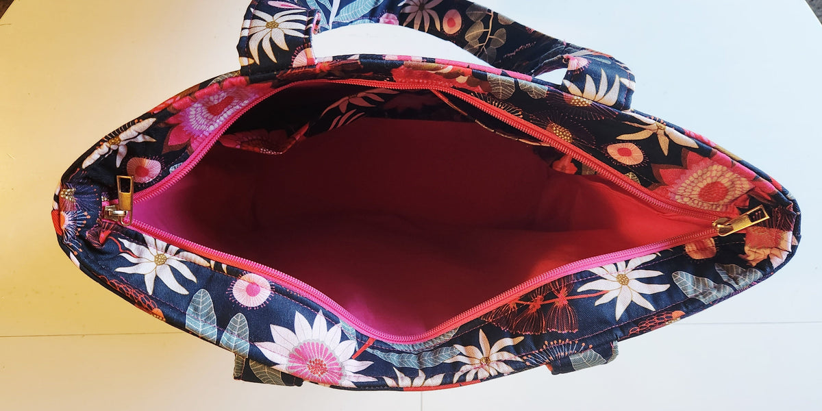 Large Tote Bag + Matching Wristlet Pouch