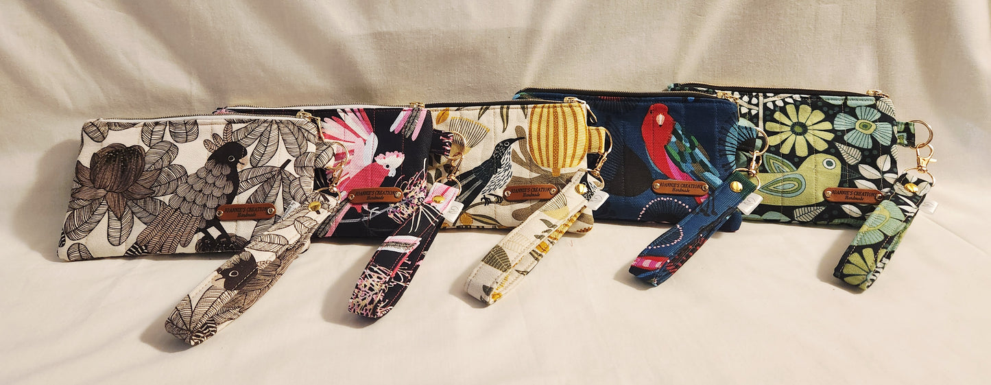 Mobile phone wristlet pouch