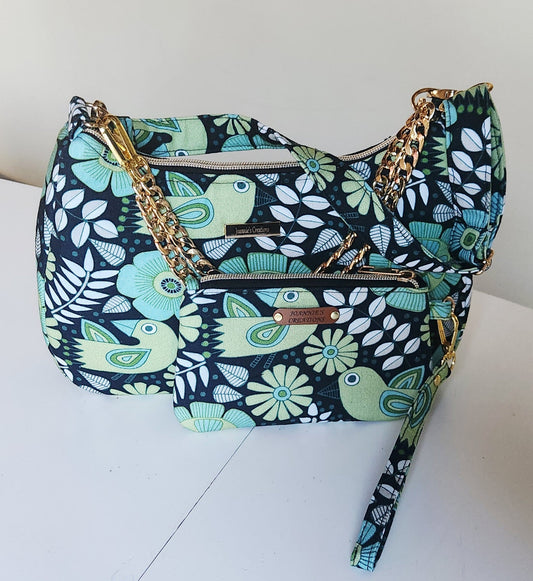 Crescent shoulder bag