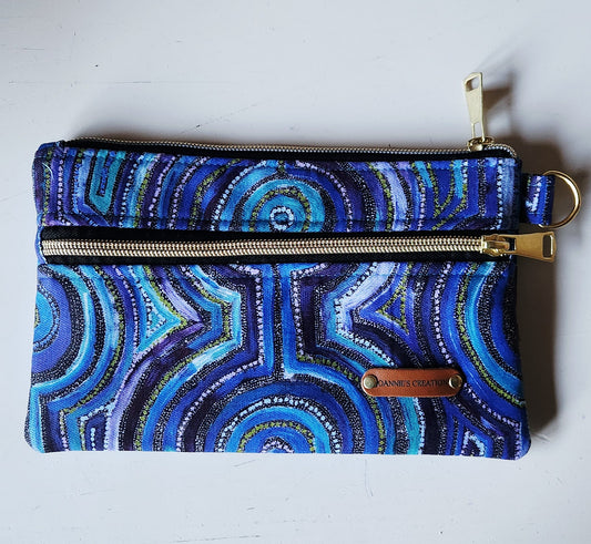 Emu Dreaming double zipper pouch